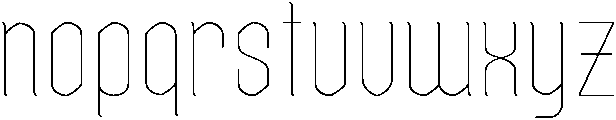 Raven Hell Thin Round otf (100) Font LOWERCASE