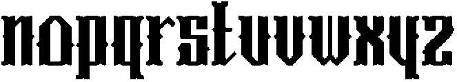 Raven Regular ttf (400) Font LOWERCASE