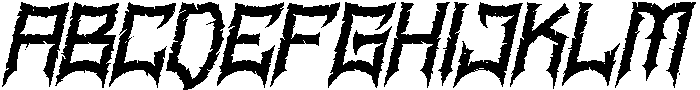 Ravenmorth Italic otf (400) Font UPPERCASE