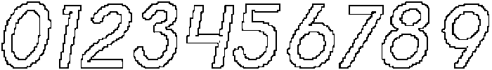 Raventy Pixel Outline otf (400) Font OTHER CHARS