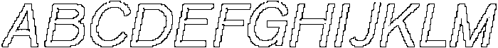 Raventy Pixel Outline otf (400) Font UPPERCASE