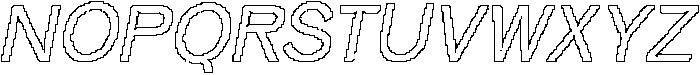 Raventy Pixel Outline otf (400) Font UPPERCASE