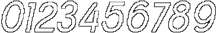 Ravio Pixel Outline otf (400) Font OTHER CHARS
