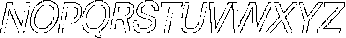 Ravio Pixel Outline otf (400) Font UPPERCASE