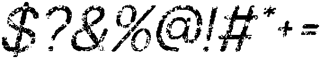 Ravio Rounded Stamp Italic otf (400) Font OTHER CHARS