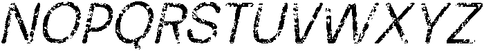 Ravio Rounded Stamp Italic otf (400) Font UPPERCASE