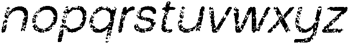 Ravio Rounded Stamp Italic otf (400) Font LOWERCASE