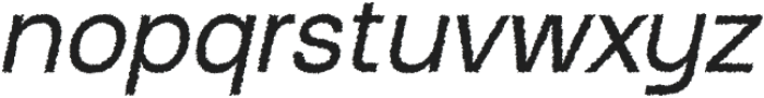RavioRough-Italic otf (400) Font LOWERCASE