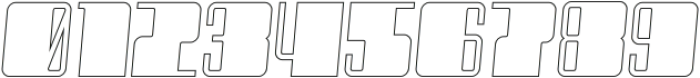Raviona ExtraBlack Outline Italic otf (900) Font OTHER CHARS
