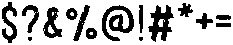 Raw Brush Bold otf (700) Font OTHER CHARS
