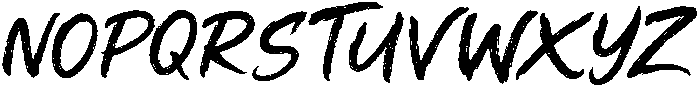 Raw Brush Script otf (400) Font UPPERCASE