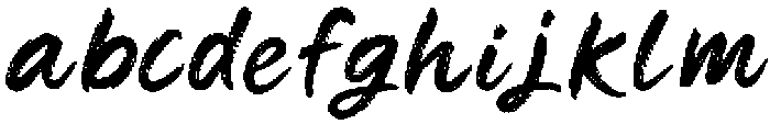Raw Brush Script otf (400) Font LOWERCASE