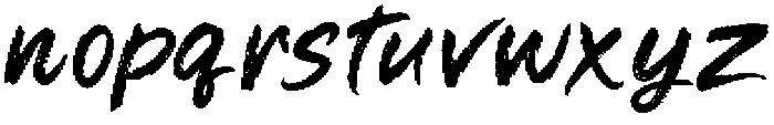 Raw Brush Script otf (400) Font LOWERCASE