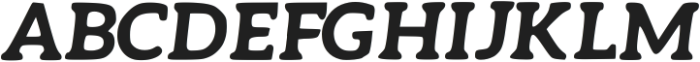 Raw Serif Bold Italic otf (700) Font UPPERCASE