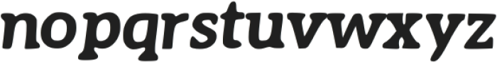 Raw Serif Bold Italic otf (700) Font LOWERCASE
