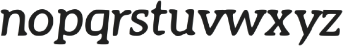 Raw Serif Italic otf (400) Font LOWERCASE