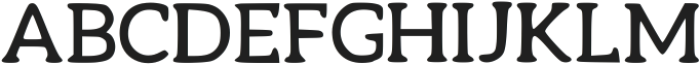 Raw Serif Regular otf (400) Font UPPERCASE