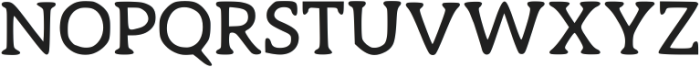 Raw Serif Regular otf (400) Font UPPERCASE