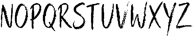 Rawlyn Brush Regular otf (400) Font UPPERCASE