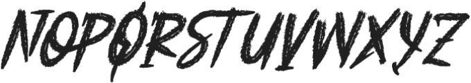 Rawra Brush Italic otf (400) Font UPPERCASE