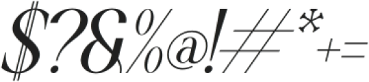 Raxiael Italic otf (400) Font OTHER CHARS