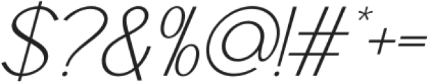 Raxogen Light Italic otf (300) Font OTHER CHARS