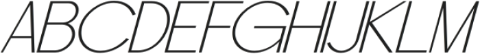 Raxogen Light Italic otf (300) Font UPPERCASE
