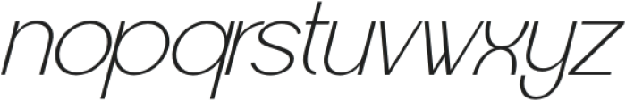 Raxogen Light Italic otf (300) Font LOWERCASE