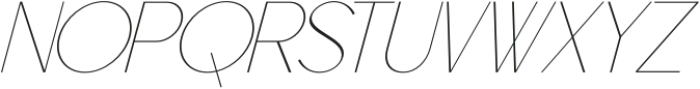 Raxogen Thin Italic otf (100) Font UPPERCASE