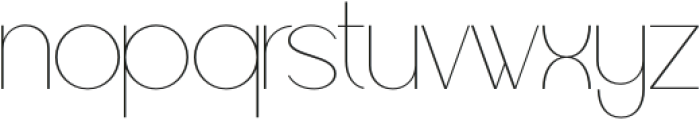 Raxogen Thin otf (100) Font LOWERCASE