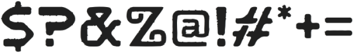 Raxus Rough 1 otf (400) Font OTHER CHARS