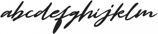 Ray Signature otf (400) Font LOWERCASE