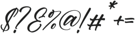 Rayetta Wegatta Italic otf (400) Font OTHER CHARS
