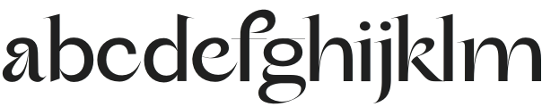 Raygun Regular otf (400) Font LOWERCASE