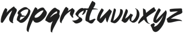 Razkes Brush Regular otf (400) Font LOWERCASE