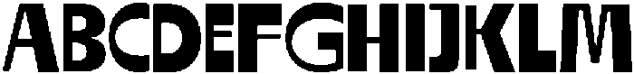 Razor Block Regular otf (400) Font UPPERCASE