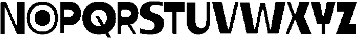Razor Block Regular otf (400) Font UPPERCASE