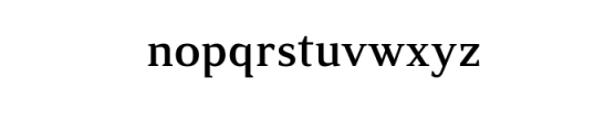 Rabiola New Serif Font LOWERCASE