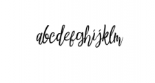 Raelynn Regular.ttf Font LOWERCASE