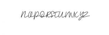 Rahayu - A Stylish Signature Font Font UPPERCASE
