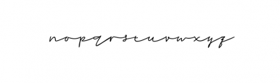 Rahayu - A Stylish Signature Font Font LOWERCASE