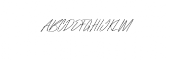 Raidden-ThinItalic.otf Font UPPERCASE