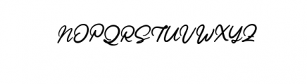 Ratilla Script.ttf Font UPPERCASE