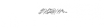 RattiniSignature.ttf Font OTHER CHARS