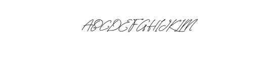 RattiniSignature.ttf Font UPPERCASE