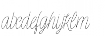 Rachele Light Condensed Font LOWERCASE