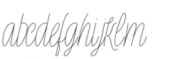Rachele Light Ultra Condensed Font LOWERCASE