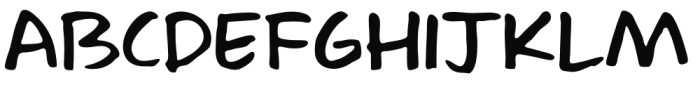 Radical Fortune Regular Font LOWERCASE