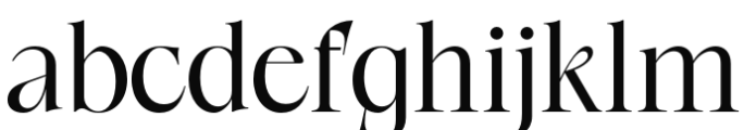 Radilen Aveline Font LOWERCASE