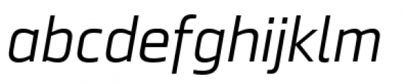 Ranelte Extended Regular Italic Font LOWERCASE